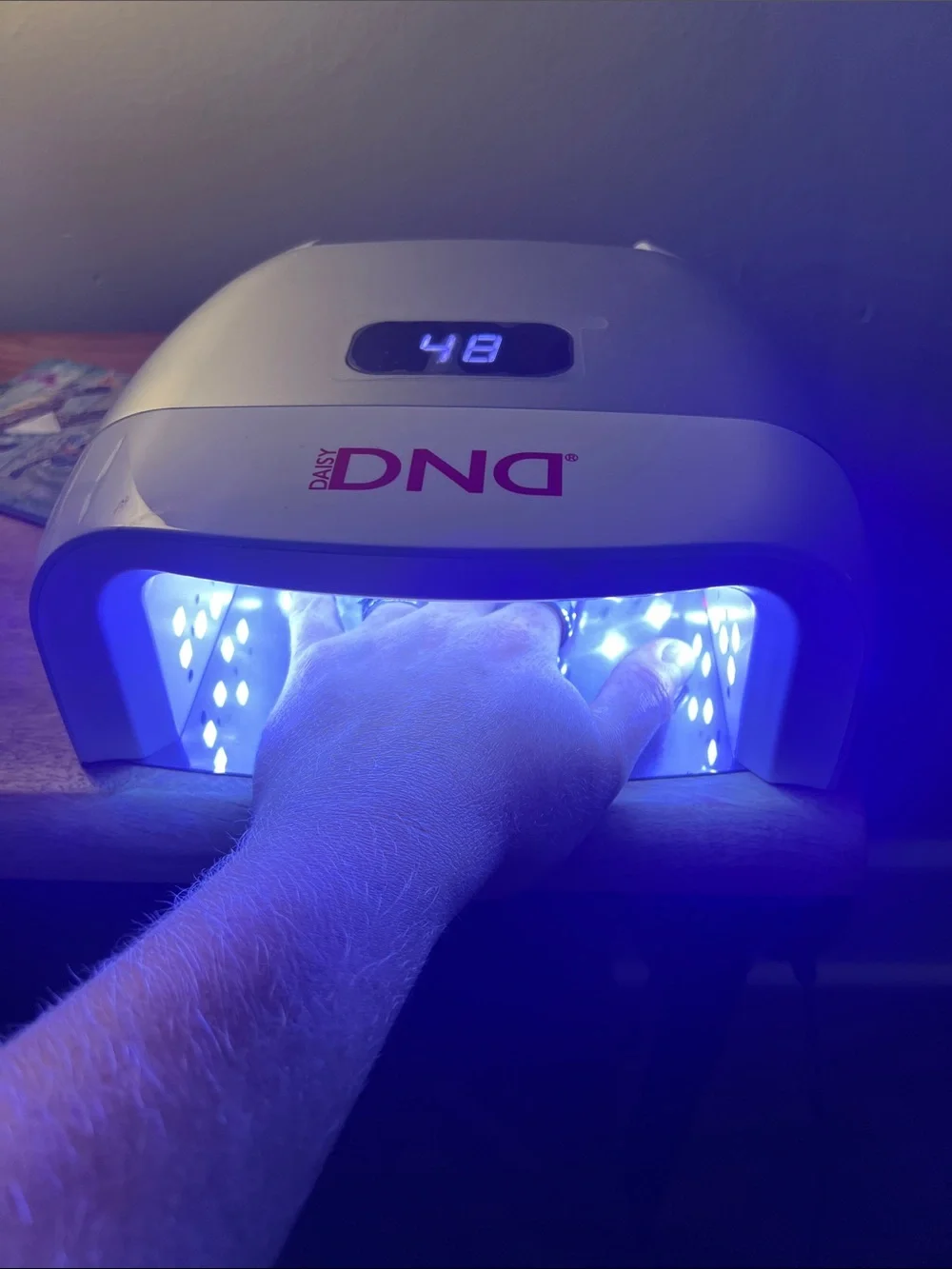 Dnd Daisy White and Silver LED Gel Nail Curing Lamp